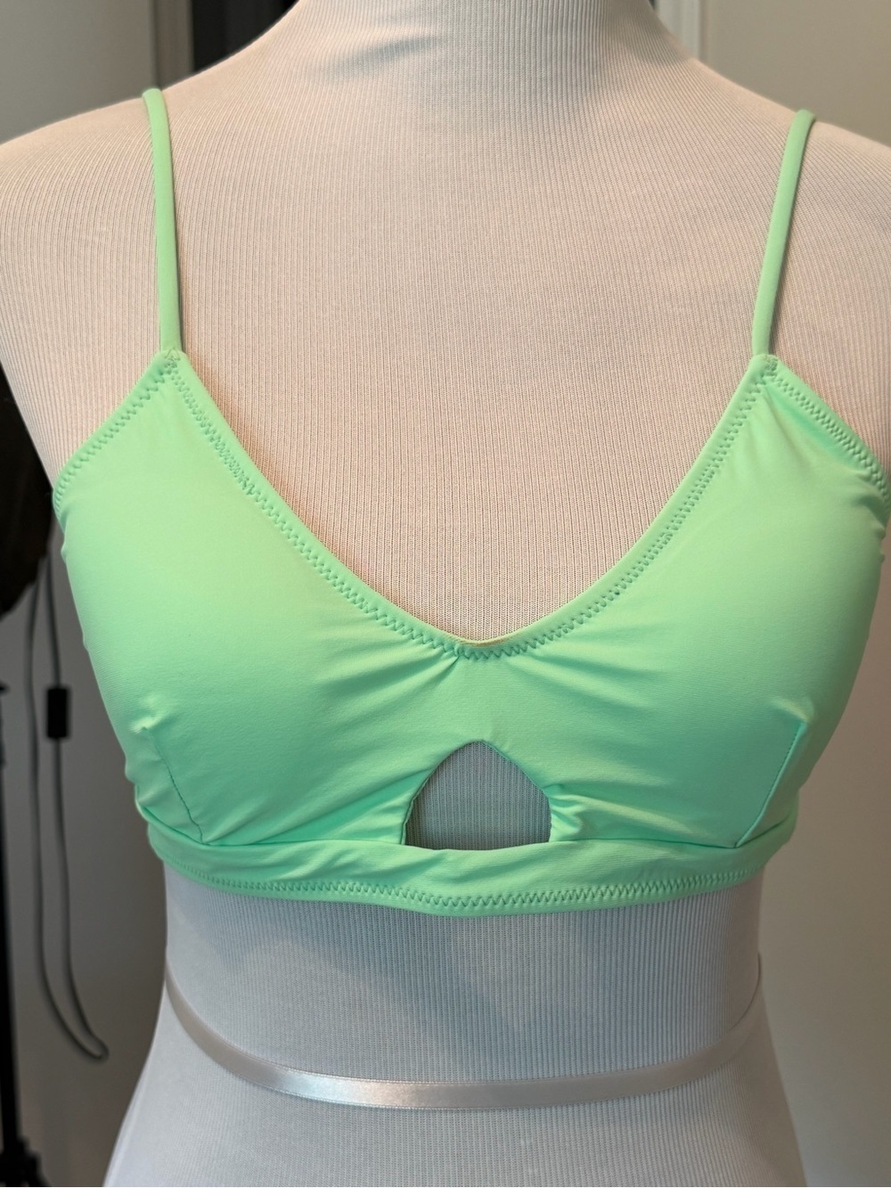 Lightweight Mint Green Bikini Top-Junior-L